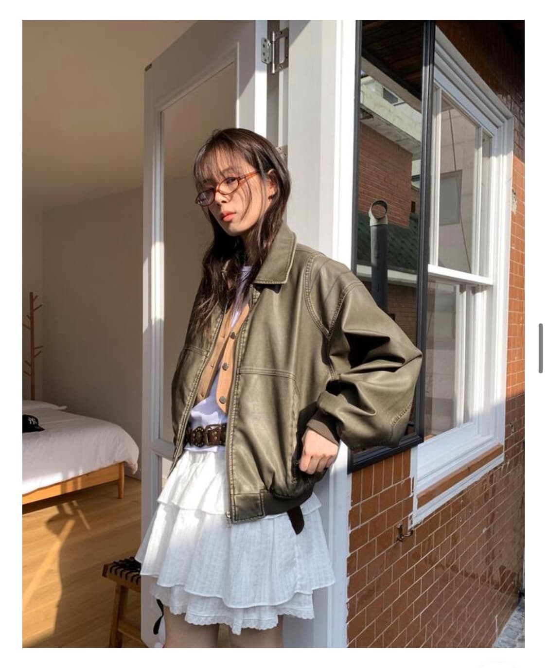 릿킴 reetkeem 워시드 가죽 자켓 상품이미지7