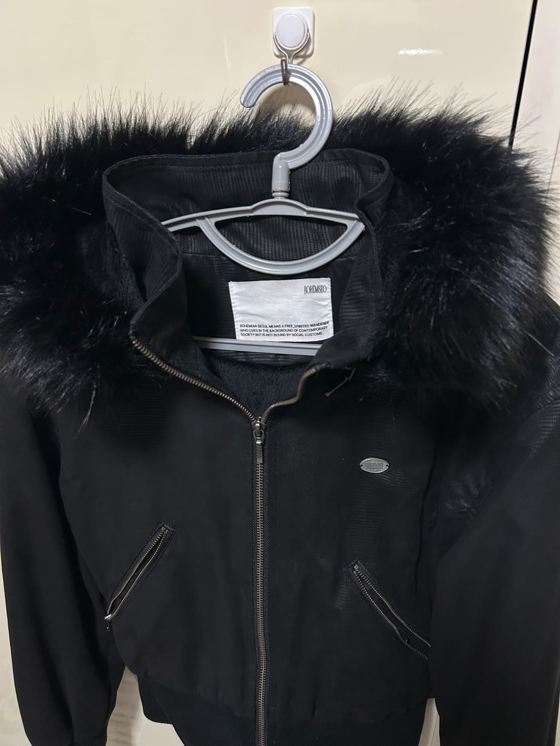 보헴서 PHYTON LEATHER FUR HOOD ZIP-UP 상품이미지3