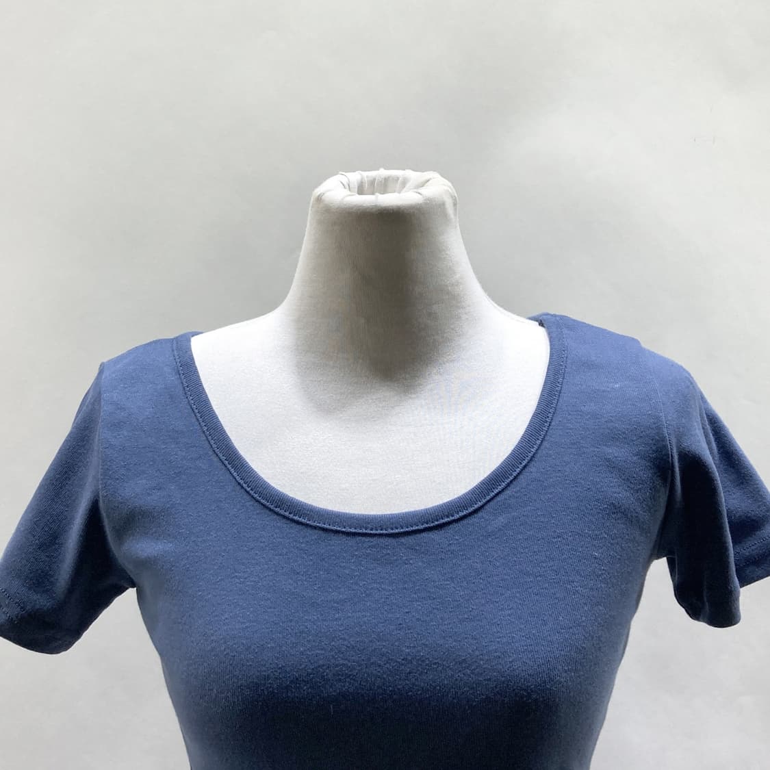 LYDIA 여성크롭반팔니트셔츠 블루 S  상품이미지3