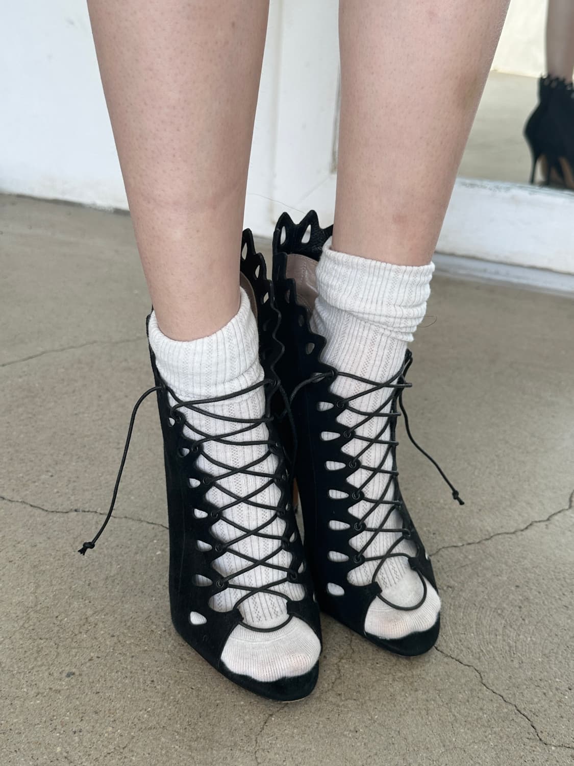 아르마니 스파이크 스웨이드 슈즈 상품이미지1