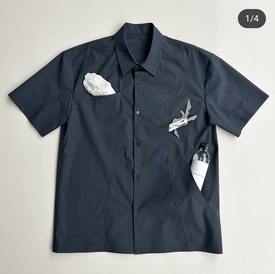 [XL] PAF 6.0 Shirts Center Charcoal 상품이미지1