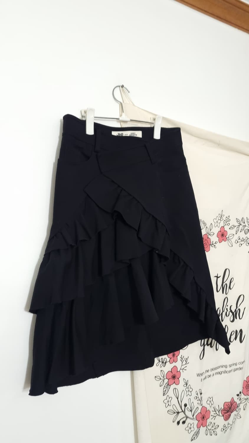 LUCKY CHOUETTE 모100 프릴 랩 스커트 상품이미지1