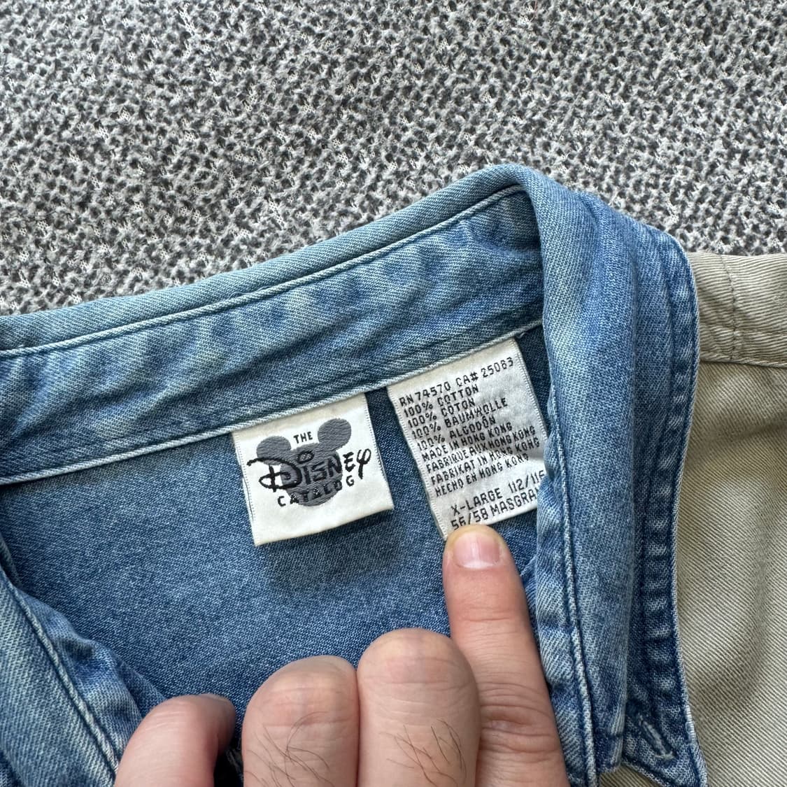 디즈니 90s 미키 마우스 자수 셔츠 상품이미지5