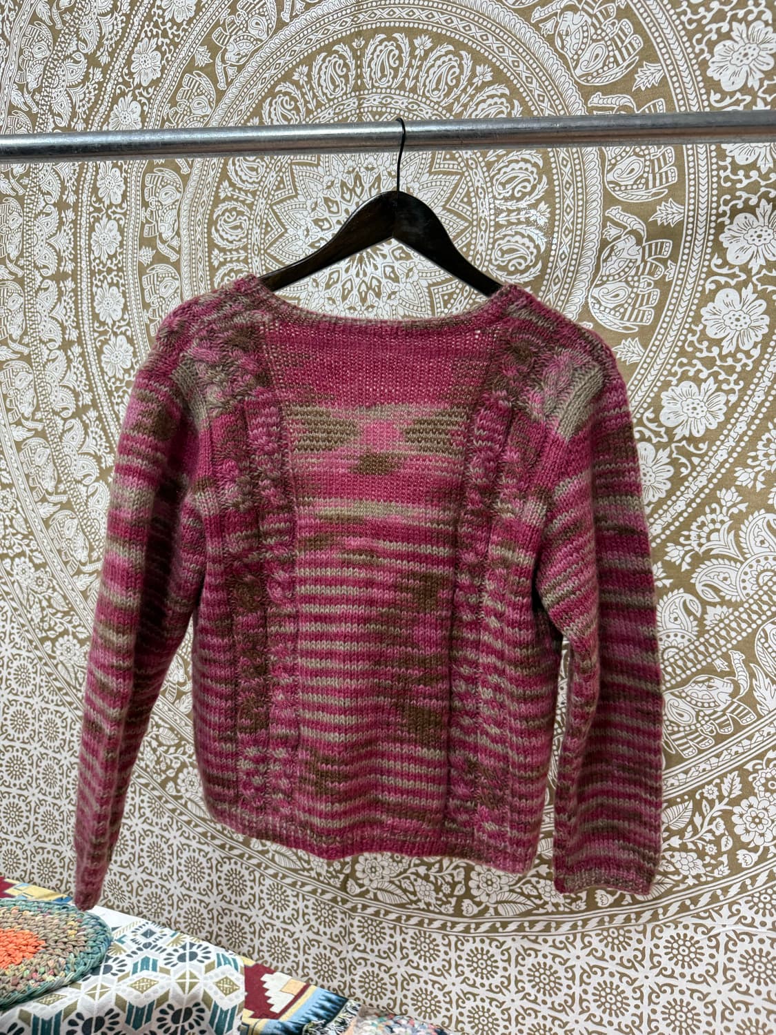 빈티지 여성 케이블 니트 가디건  상품이미지4