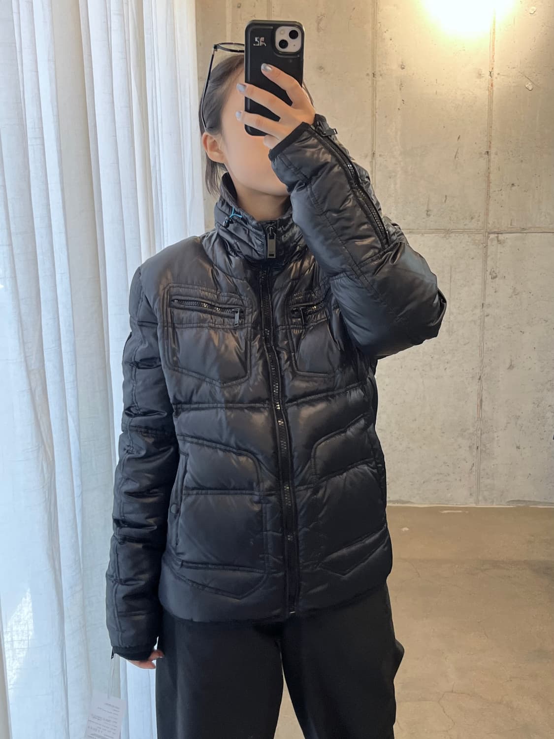 DIESEL 디젤 구스다운 패딩 자켓 다크네이비 상품이미지3