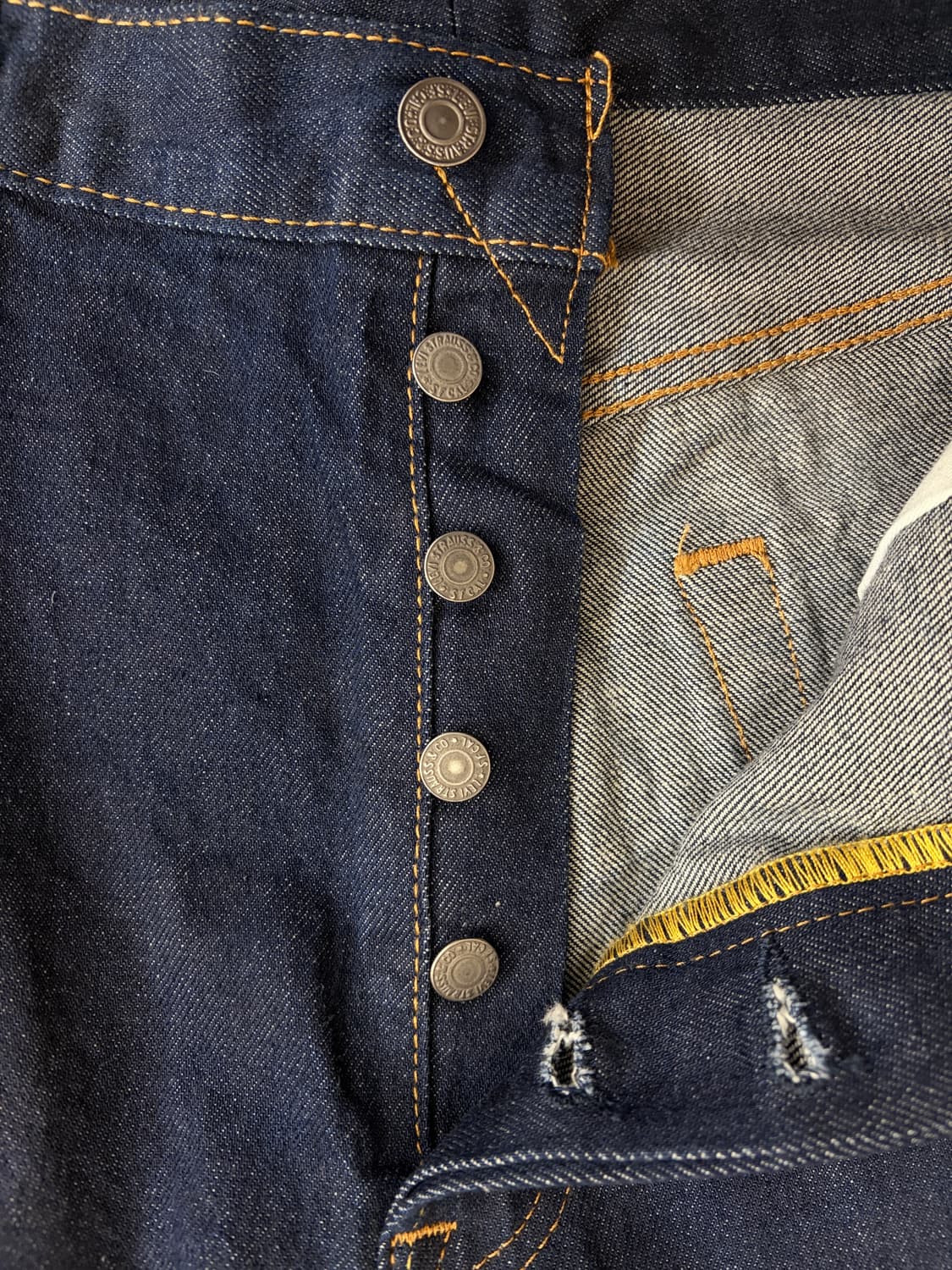 [36->34] 리바이스 501 진청 데님 상품이미지4