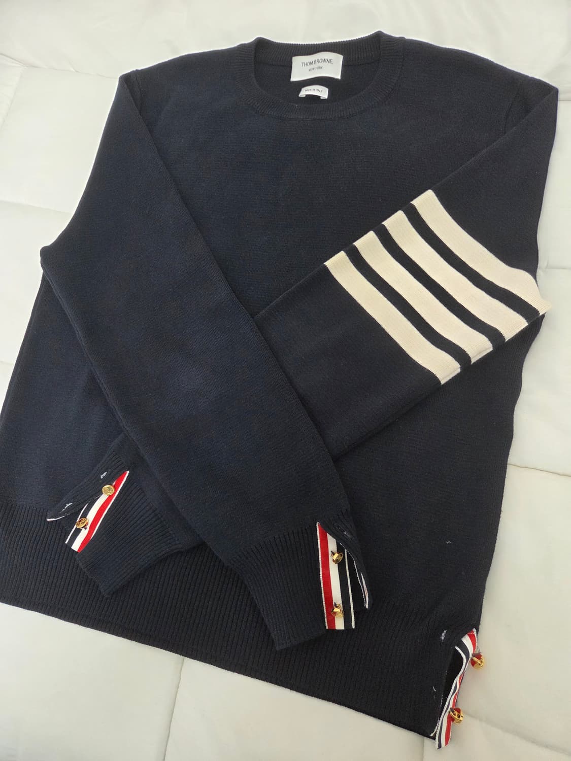 [S급] 톰브라운 밀라노스티치 금장 니트 3사이즈 상품이미지1