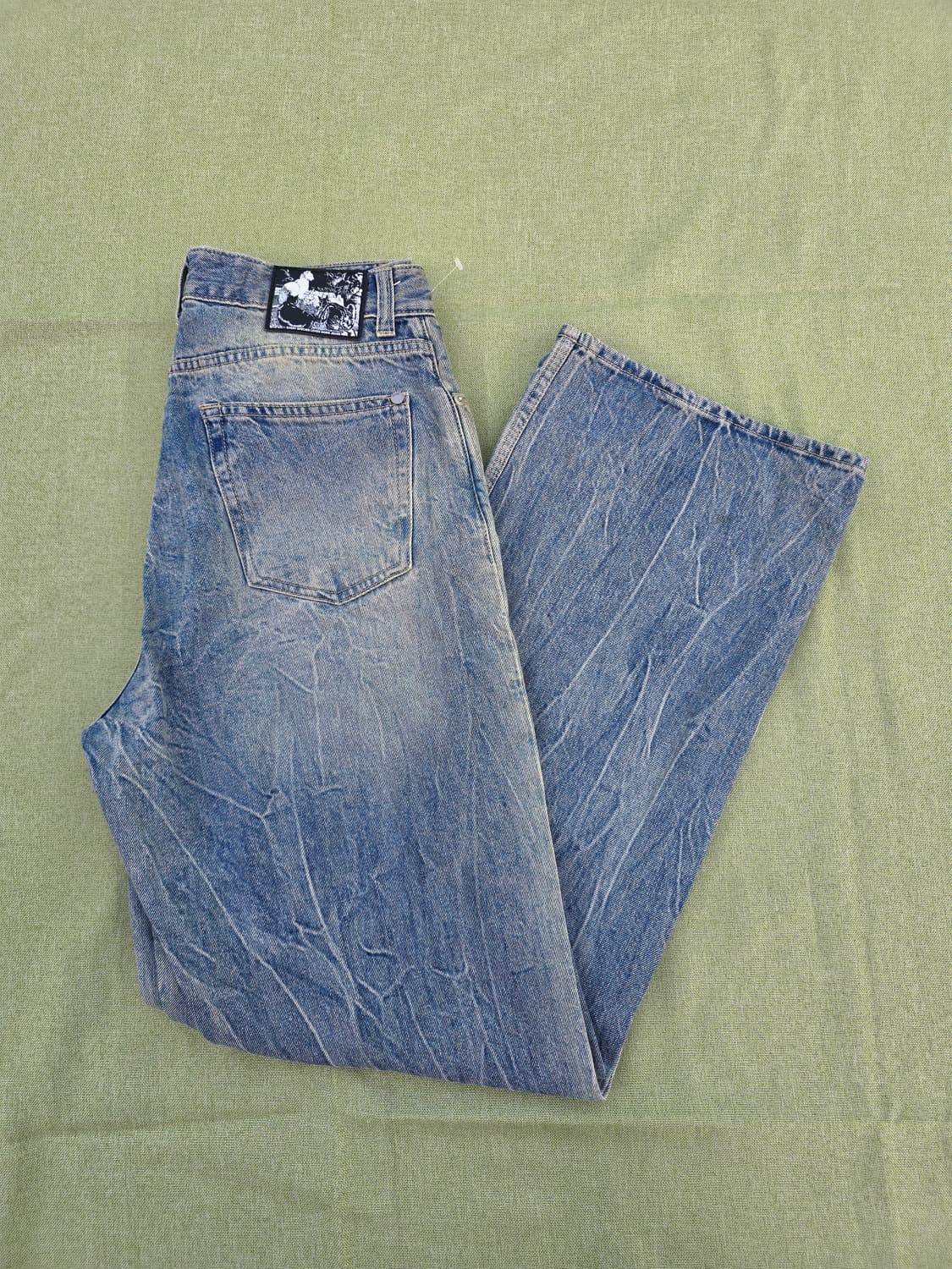 Mod9 빈티지 워싱 와이드 데님 32 상품이미지2