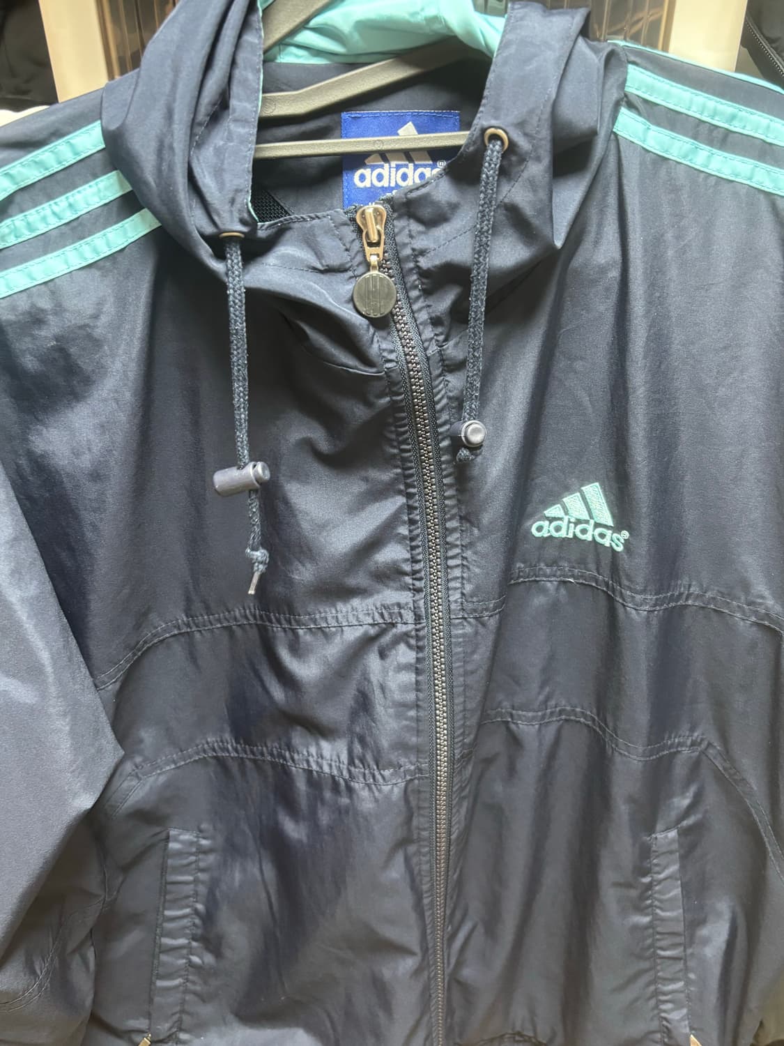 아디다스 90s 네이비 민트 져지 팔아요 상품이미지2