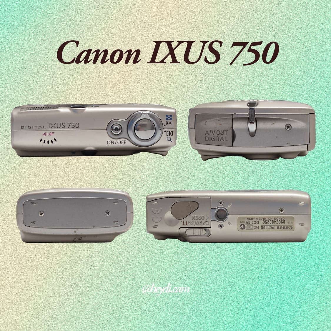 (아일릿 원희) 캐논 ixus750 IXY700 골드 상품이미지3