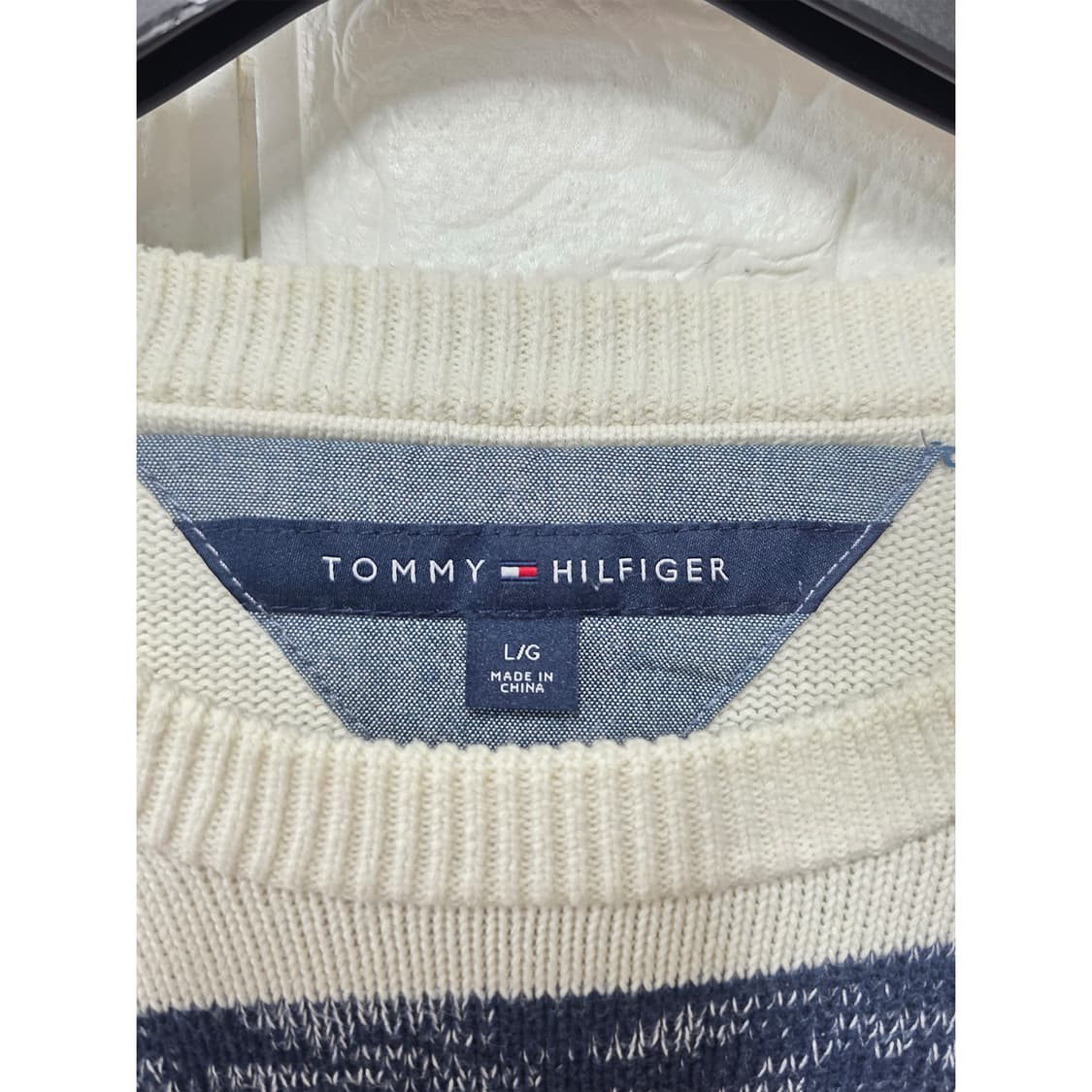택포) 타미힐피거 스트라이프 니트 L 상품이미지2