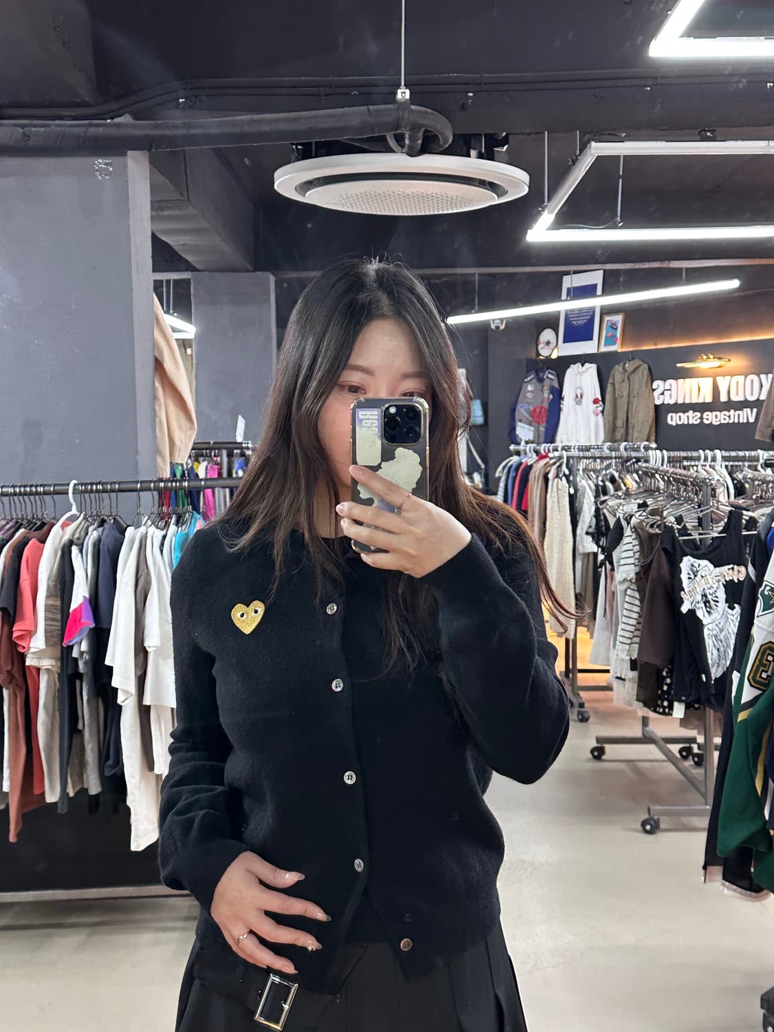 꼼데가르송 골드 하트 와펜 가디건 상품이미지2