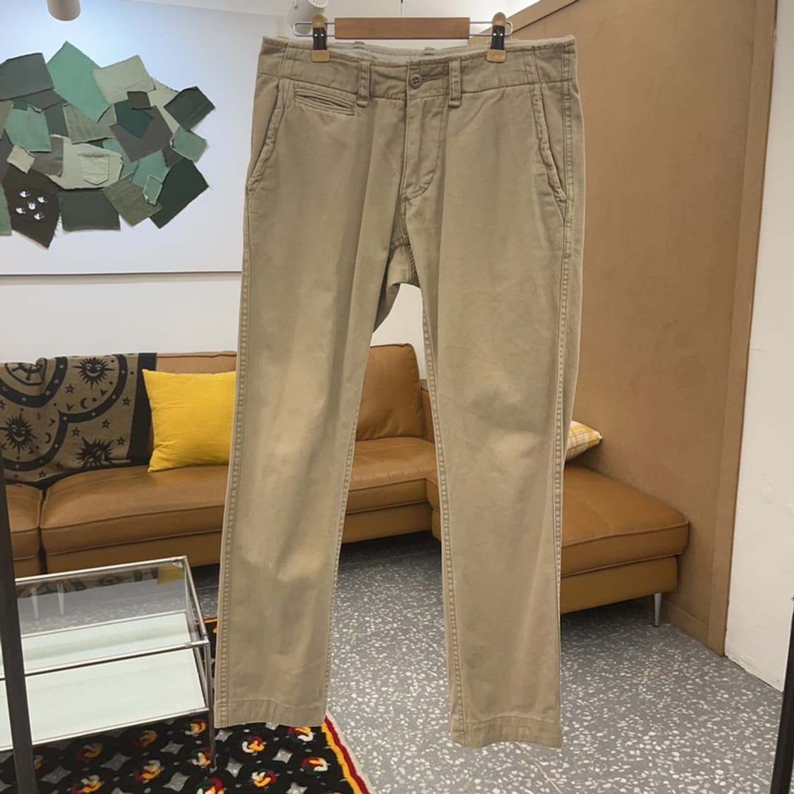 폴로 랄프로렌 빈티지 레트로 오트밀 코튼팬츠 28인치 C08112 상품이미지3