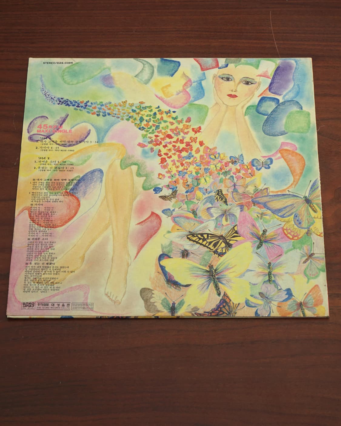 1986s 산울림 귀여운 소녀의 디스코 LP 음반 상품이미지3