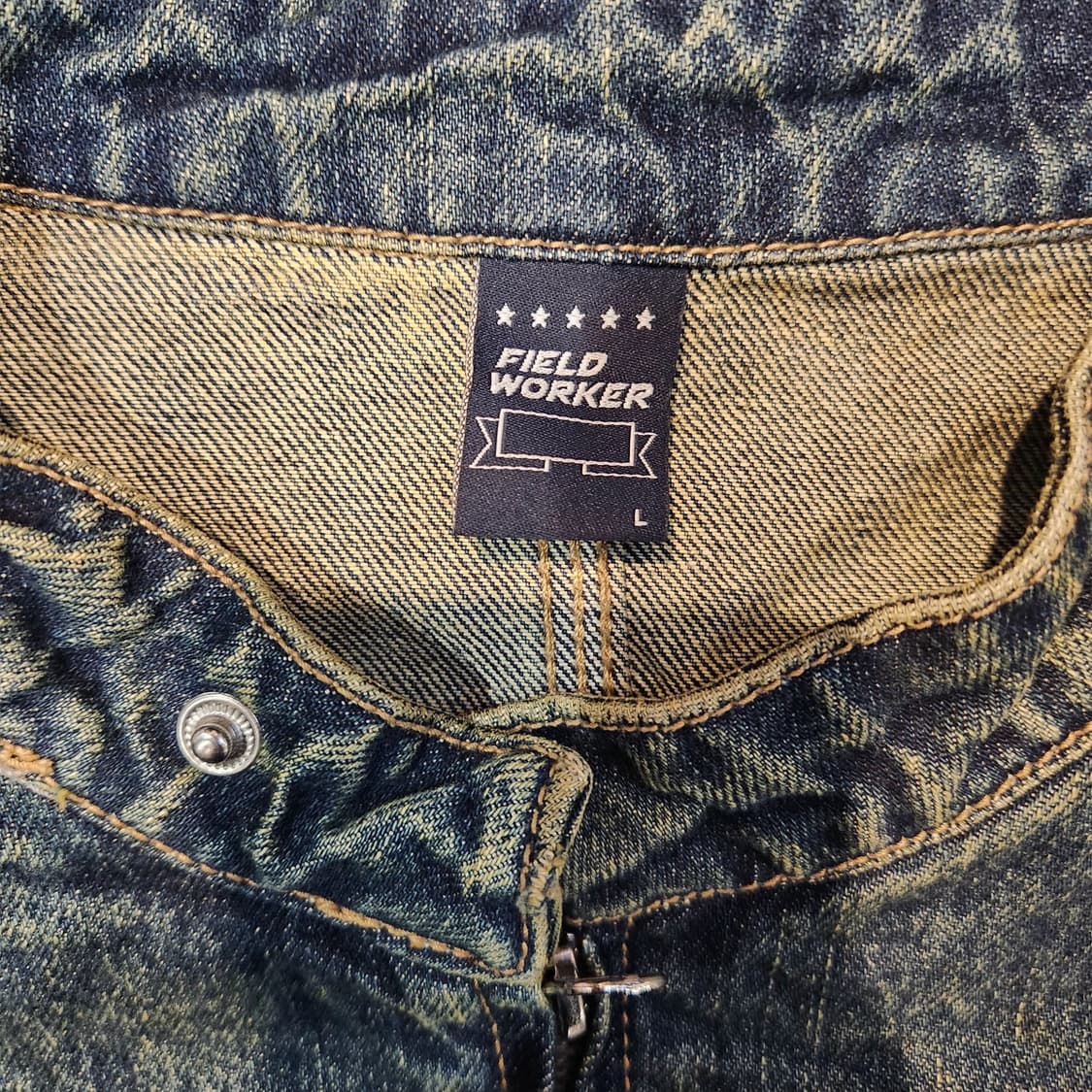 필드워커 워싱 데님 집업 자켓 상품이미지2