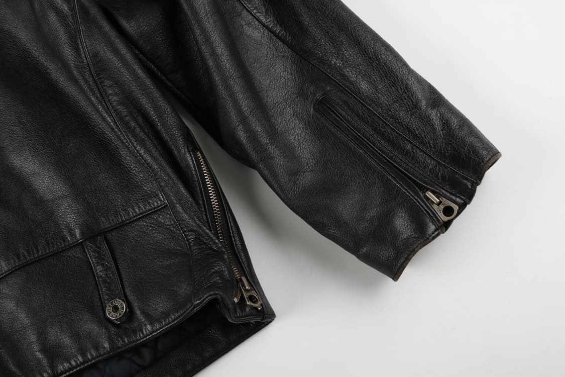 [L] 90's 겟유즈드 소가죽 라이더 자켓 상품이미지9