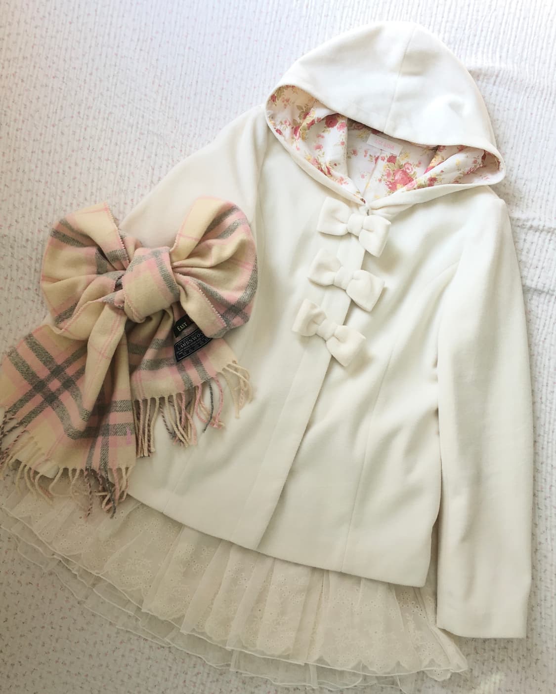 LIZ LISA 리즈리사/ 리본 후드 숏코트 반코트 히메갸루 달천깔  상품이미지2