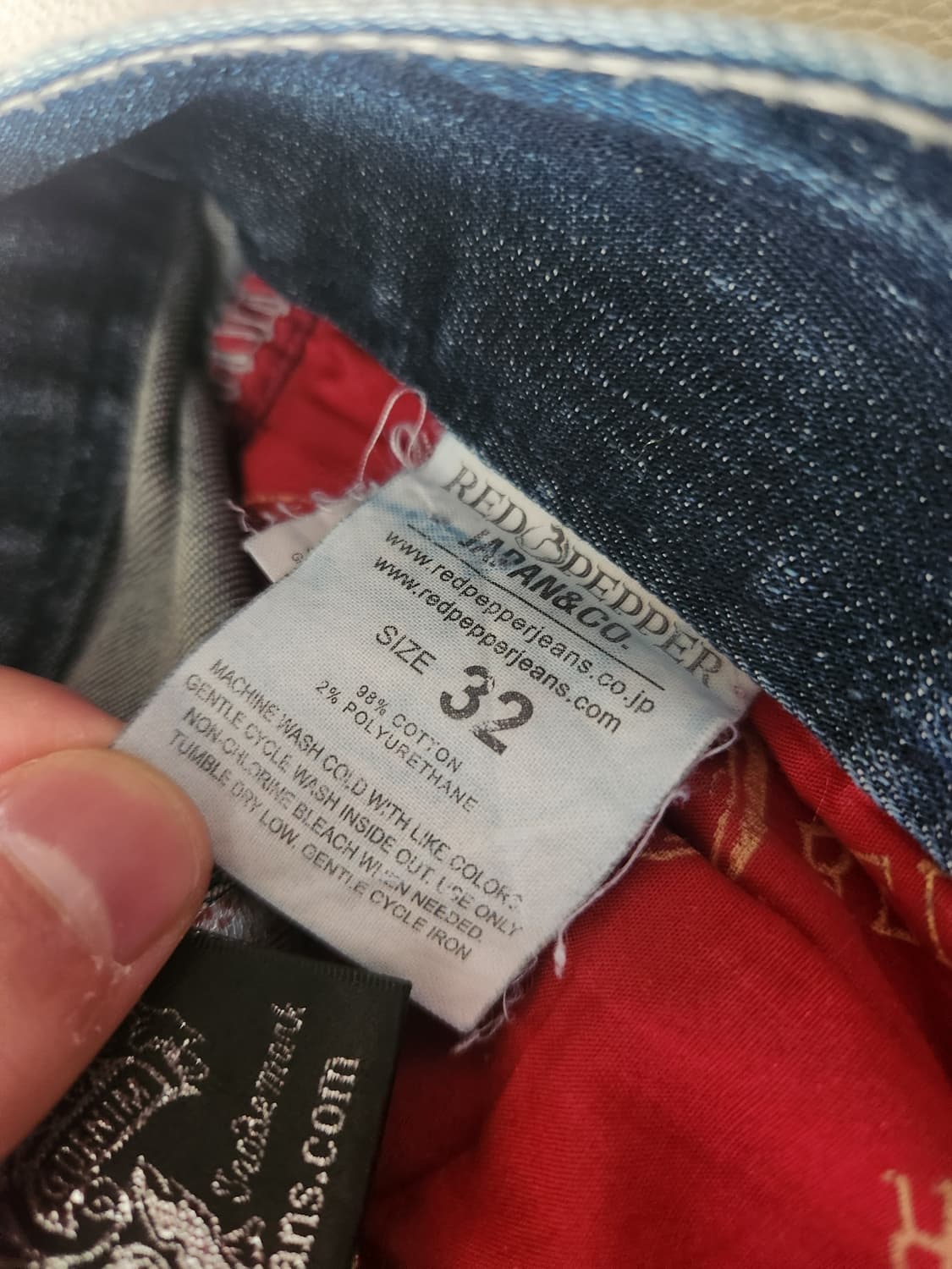 에드하디 x 레드페퍼 y2k 데님팬츠 상품이미지7