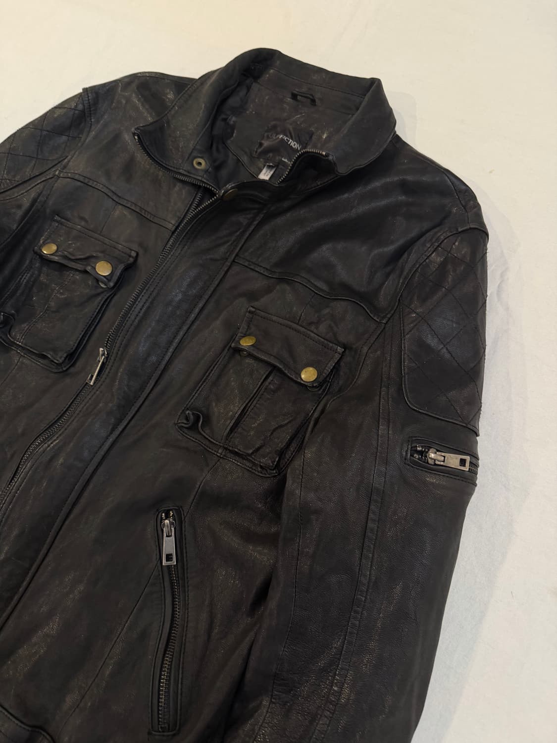 PULP FICTION 펄프픽션 멀티포켓 빈티지 가죽자켓 상품이미지2