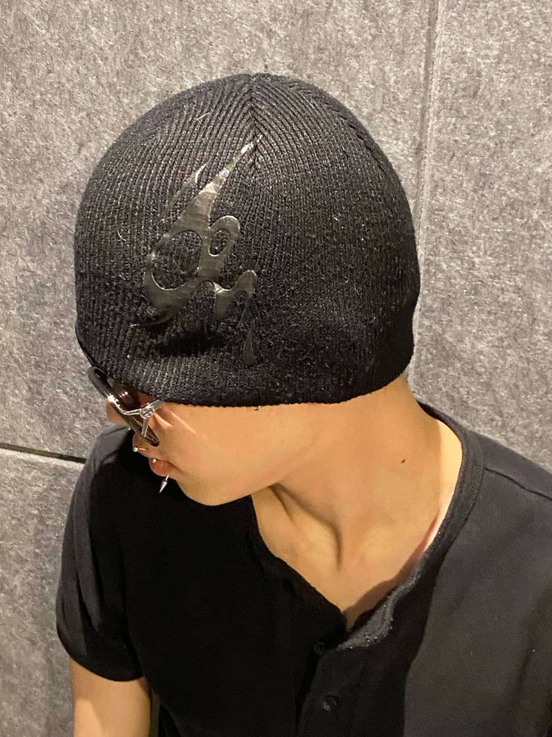 Ojos embo graphic beanie black os 상품이미지1