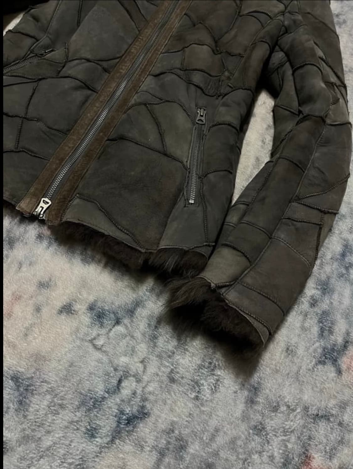 Tornado Mart 00‘s 퍼 패치워크 자켓 상품이미지6