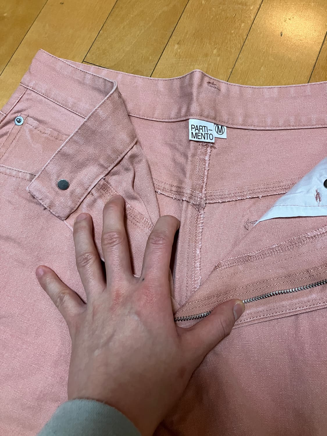 파르티멘토 스톤 워싱 치노 팬츠 _ FADED PINK (M) 상품이미지2