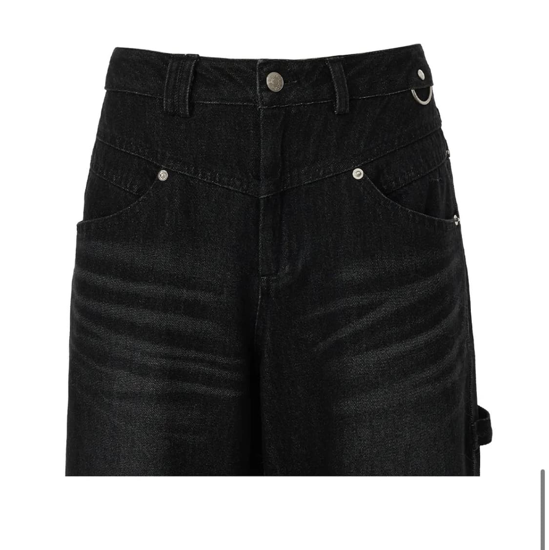 HIGHLIGHT WASHED JEANS (UNISEX) BLACK 상품이미지10