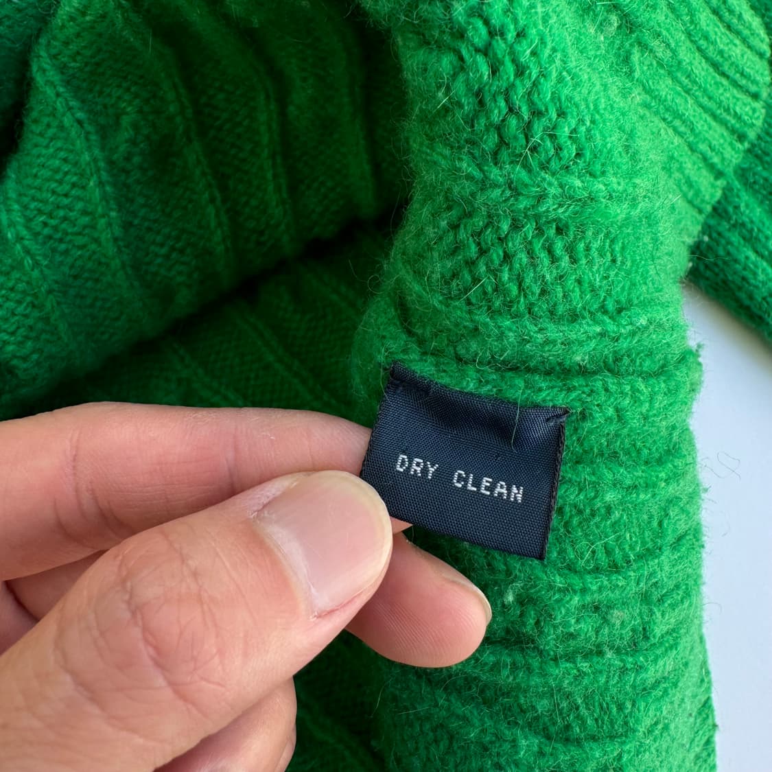 Polo  폴로 랄프로렌 자수 앙고라 메리노 울 그린 꽈배기 니트  상품이미지4