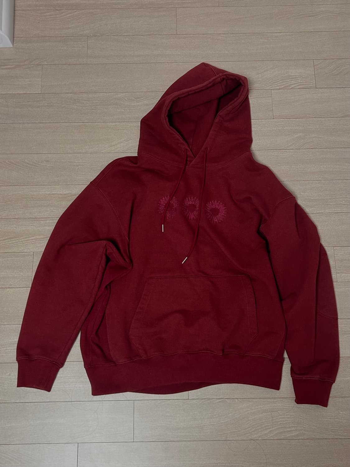 버건디 evd 후드티 상품이미지1