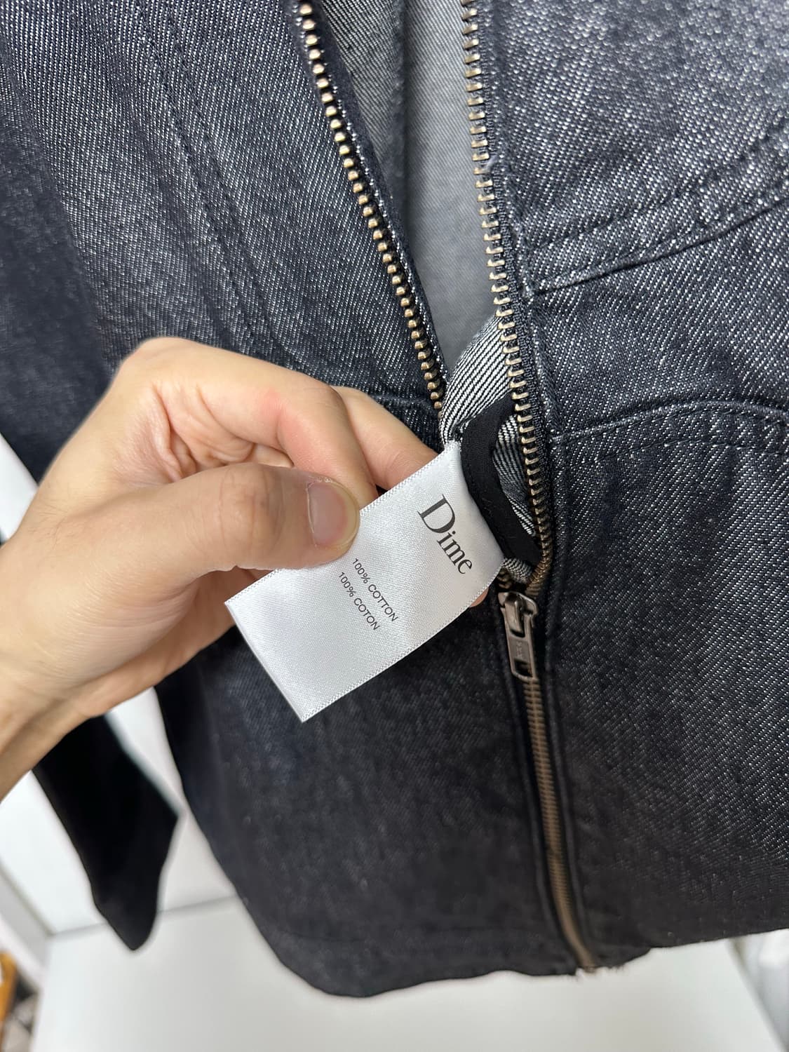 다임 데님자켓 블랙 XL 급처 상품이미지5