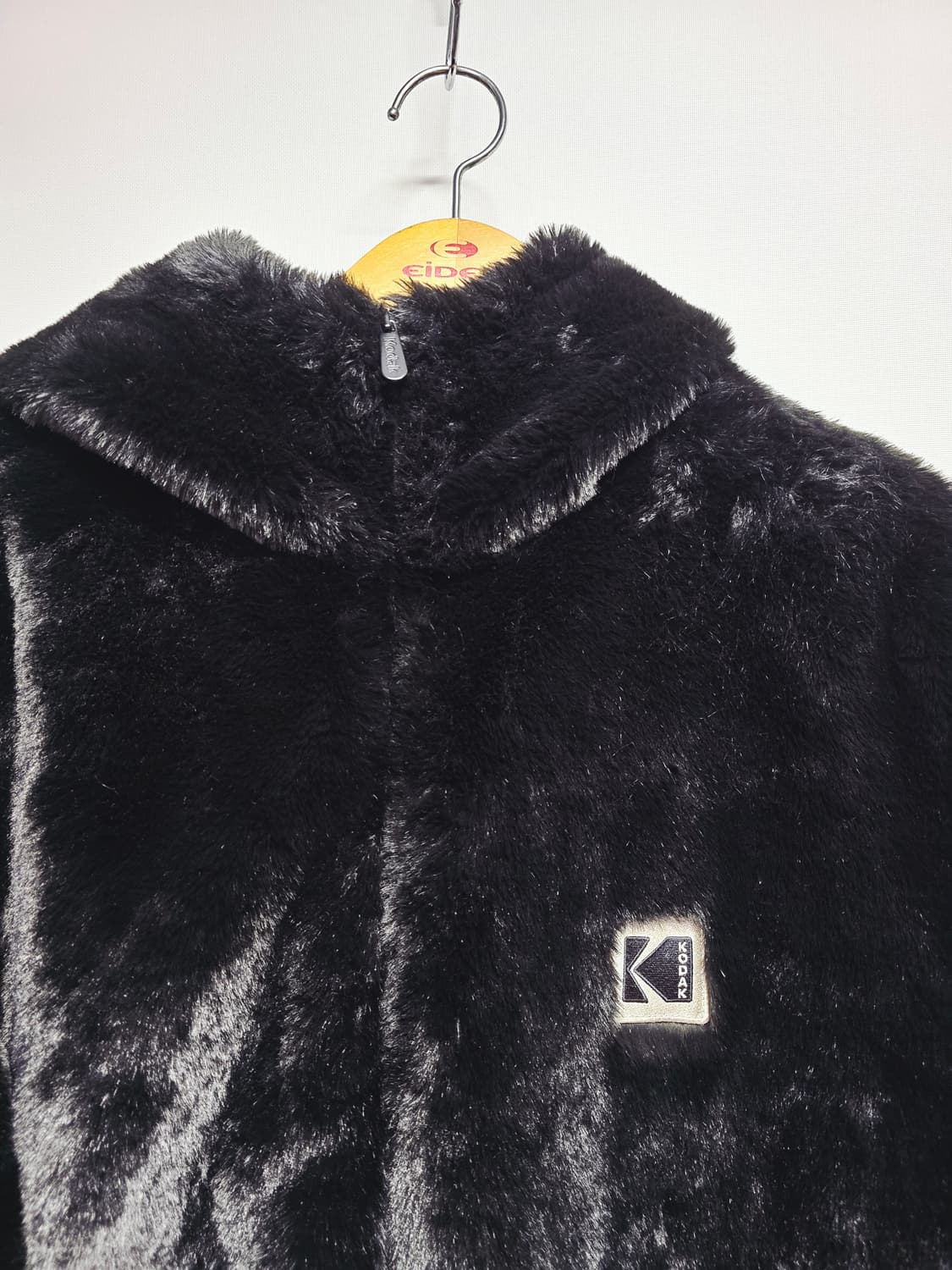 코닥 블랙 퍼 후드 집업 상품이미지2