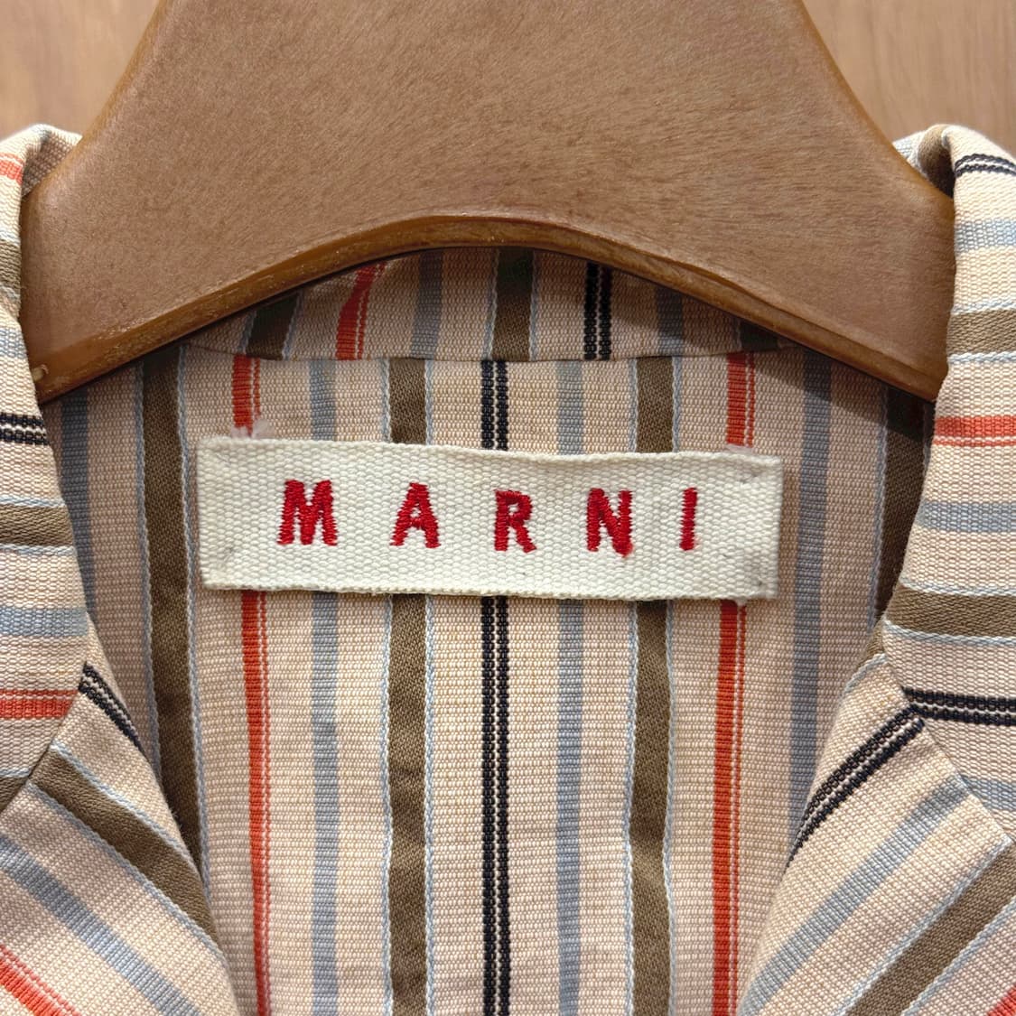 마르니 멀티 스트라이프 자켓 라펠 카라 투버튼 포켓 디테일 유니크 패턴 상품이미지7
