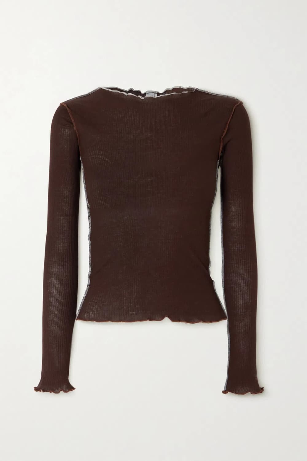 Baserange Vein Long sleeve brown 상품이미지5