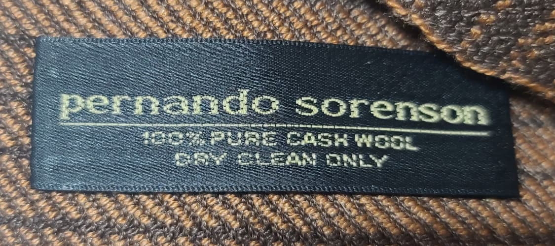 페르난도 소렌슨 캐시미어 머플러 브라운 상품이미지6