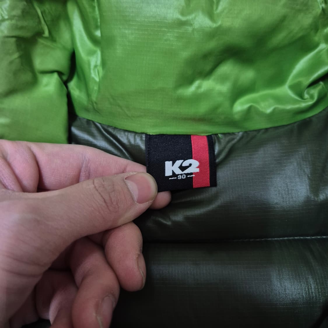 K2 케이투 배색 덕다운 경량패딩 점퍼 S(90) 상품이미지5