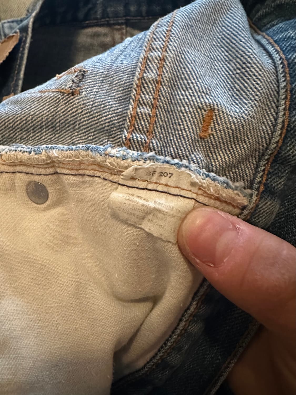 70s USA 빈티지 리바이스 517 66전기 부츠컷 데님 팬츠 상품이미지8