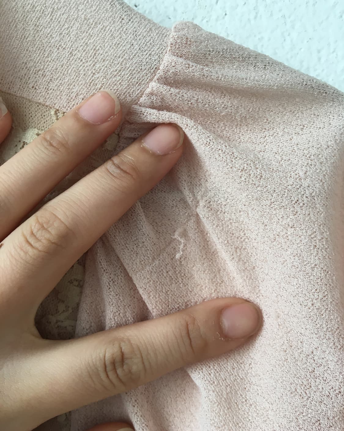 Axes femme lace trimming cardigan 상품이미지4