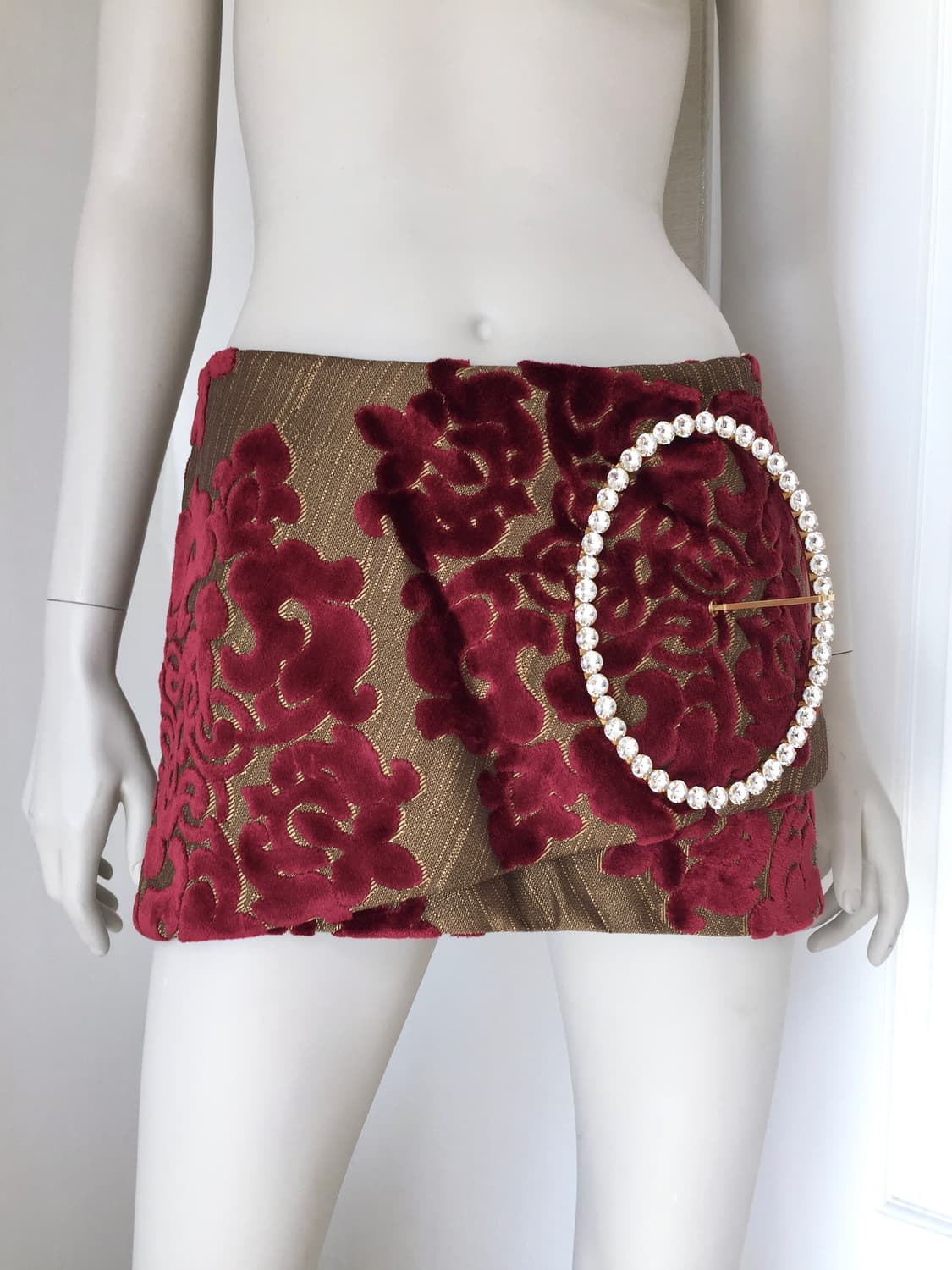Dolce&gabbana  Rhinestone buckle Skirts 상품이미지3