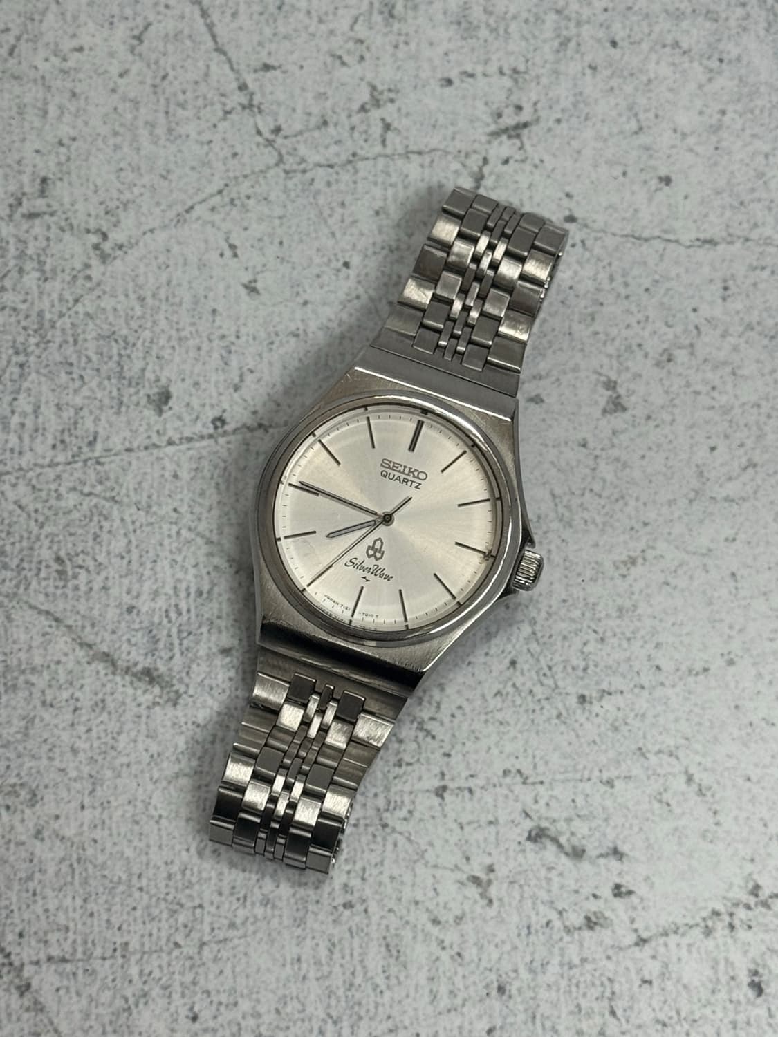 80s 빈티지 세이코 실버웨이브 쿼츠 상품이미지1