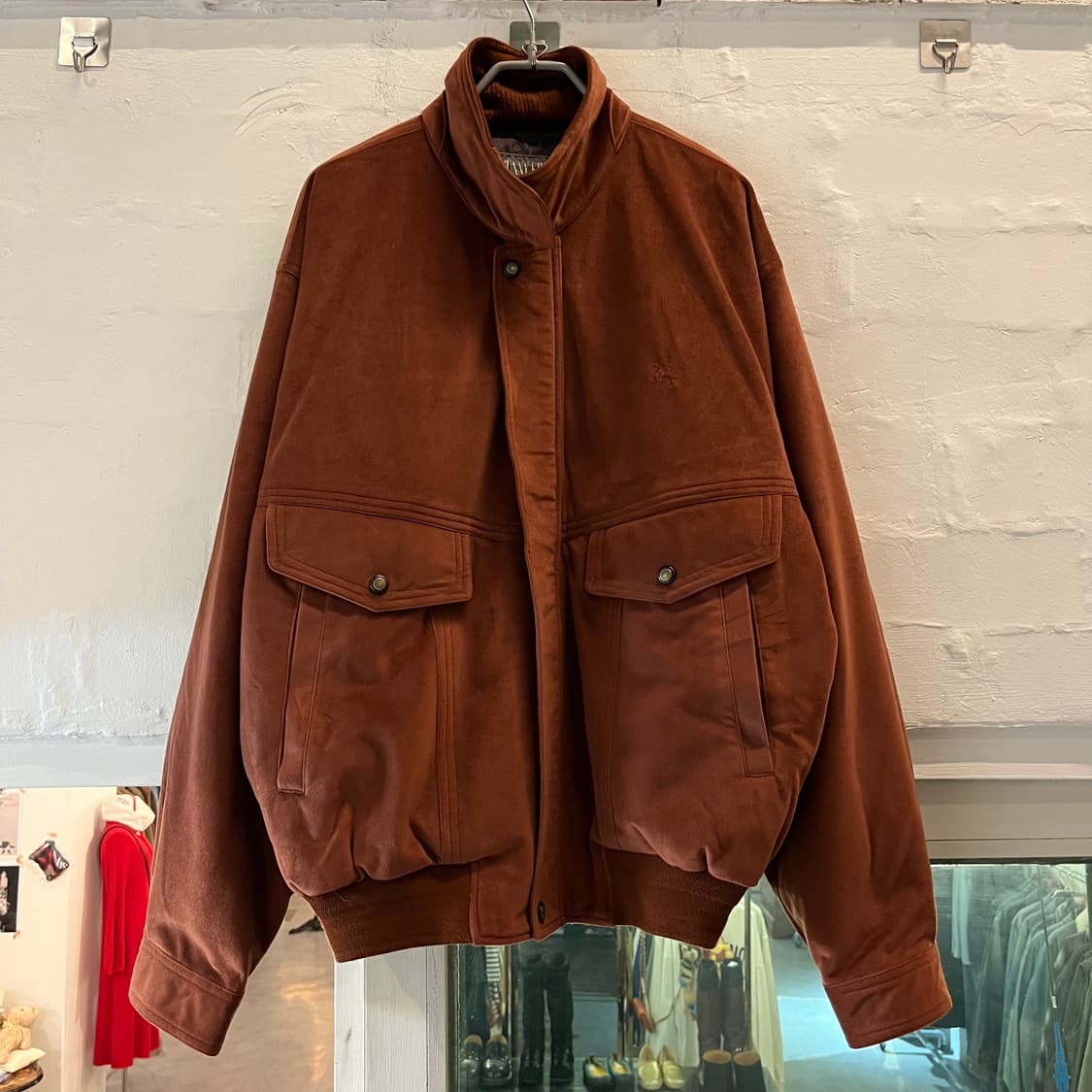 Sunny King 인조 스웨이드 블루종 LL 상품이미지1