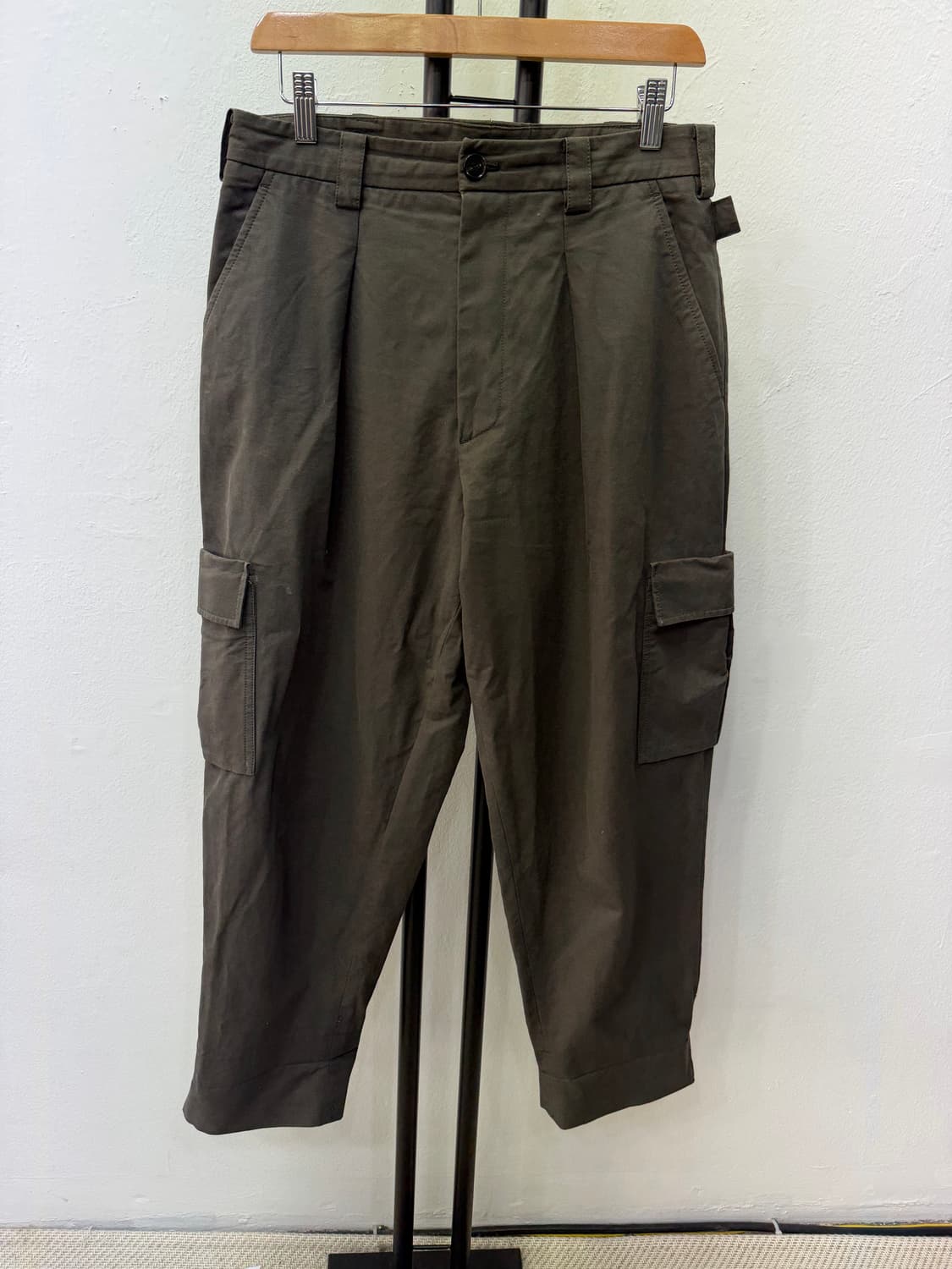 정품) 시스템옴므 21ss 카키 카고팬츠 82(32) 상품이미지1