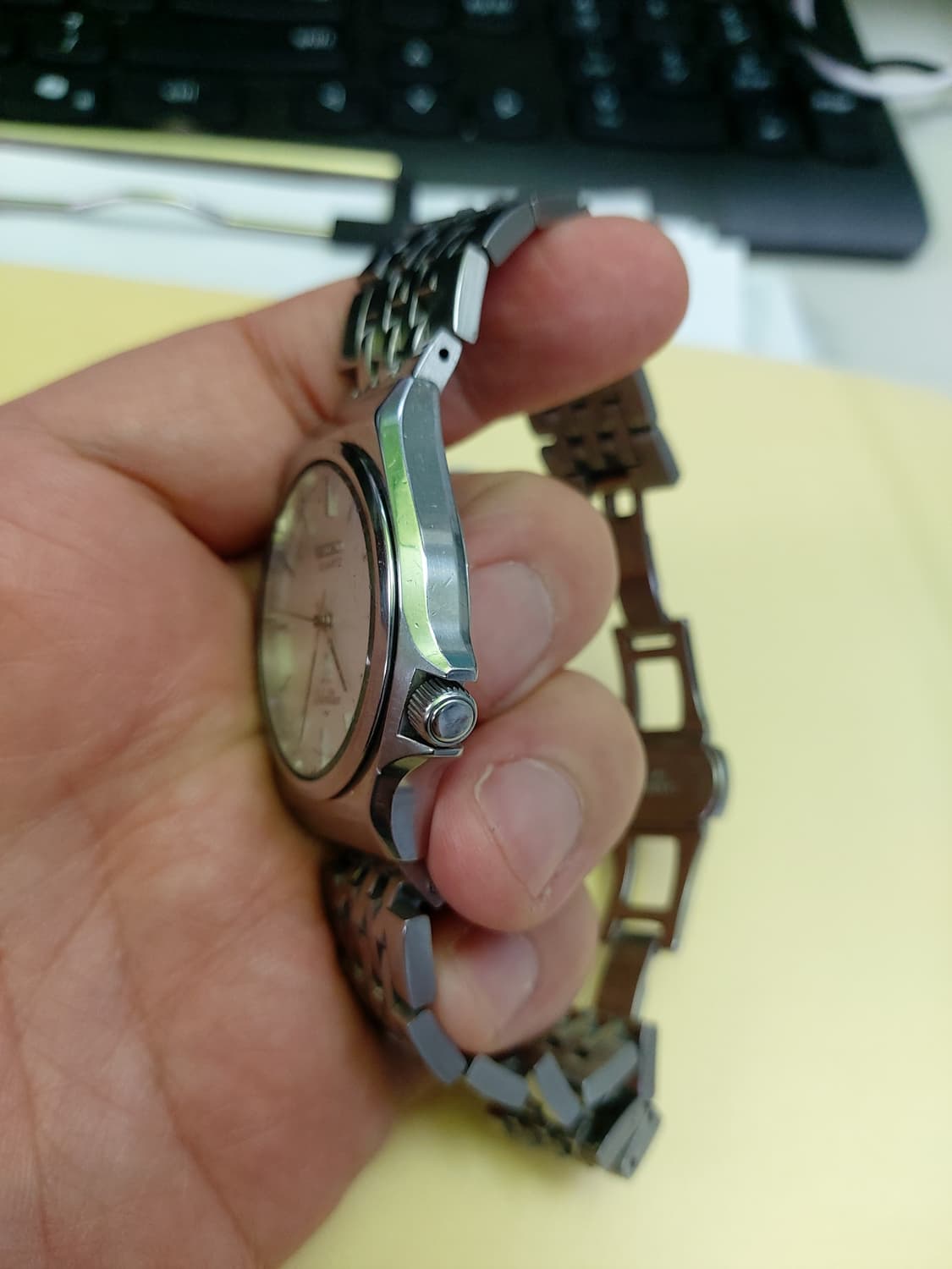 깔끔한 디자인의 세이코 실버웨이브 쿼츠 시계 상품이미지2