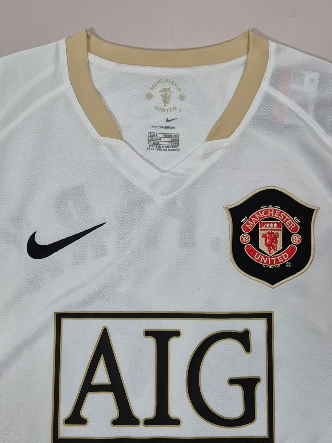 06-07 맨유 원정킷 박지성 반팔유니폼 L 상품이미지3