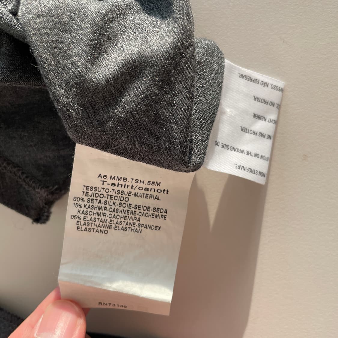 막스마라 딱붙 폴라 그레이 긴팔 티셔츠 상품이미지8