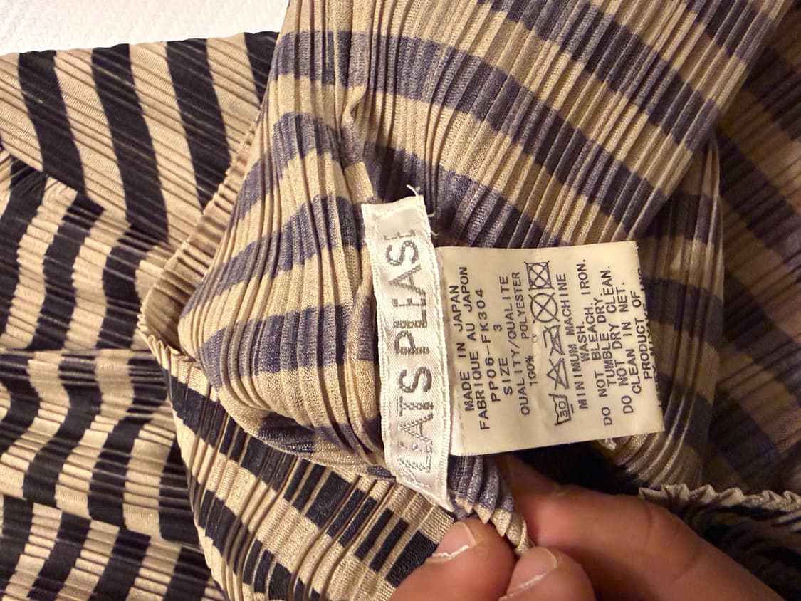 이세이미야케 플리츠플리즈 스트라이프 목폴라 3 상품이미지5