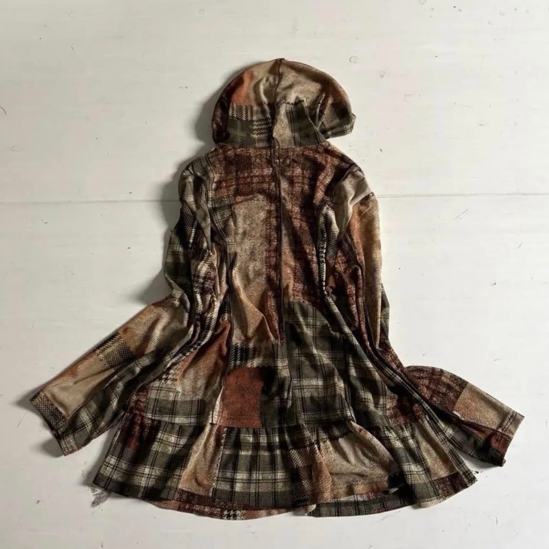 00's Japanese vintage 프릴 지퍼 페어리 그런지 모리걸 상품이미지3