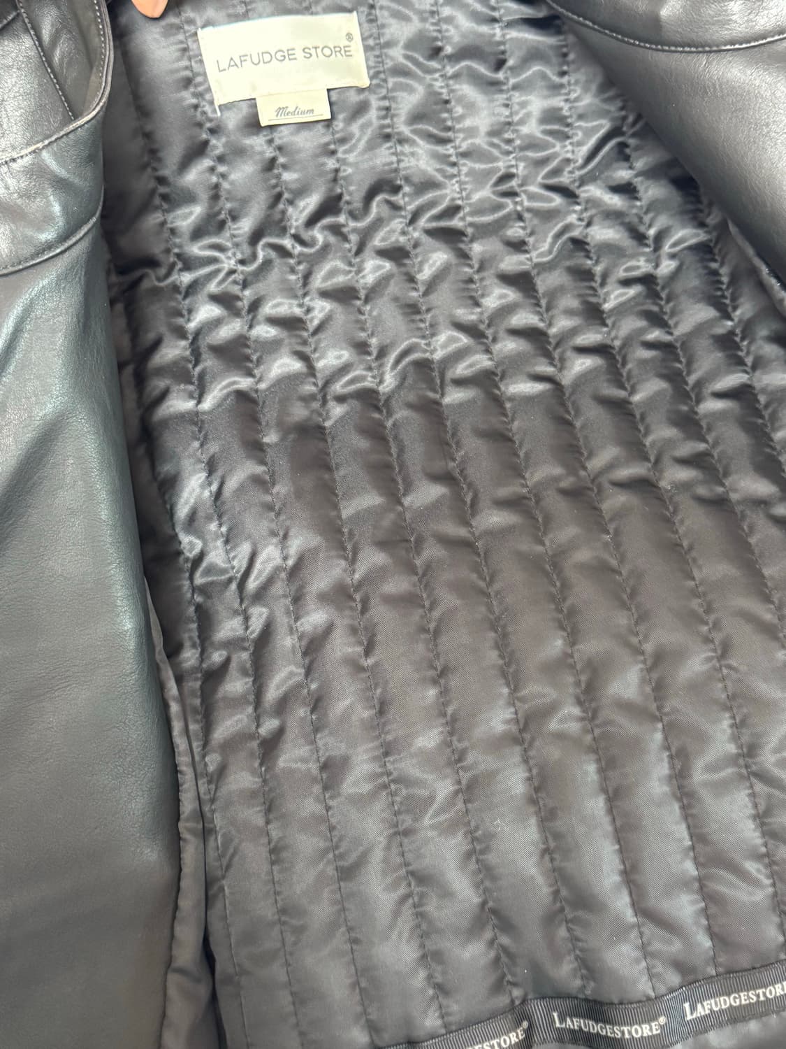 라퍼지스토어 버핑 레더 라이더자켓 상품이미지6