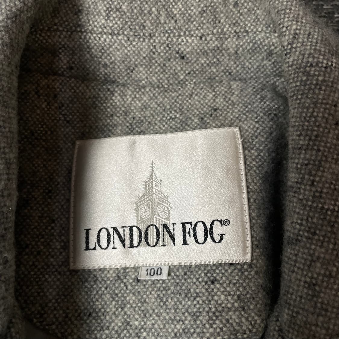런던포그 그레이 투포켓 코트 100 상품이미지4