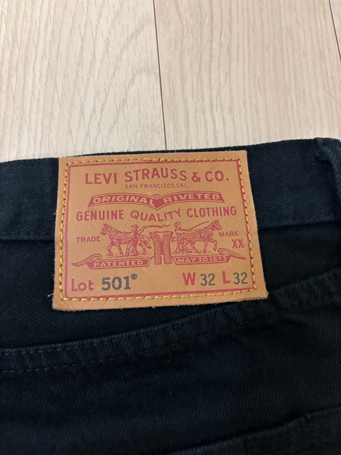 리바이스 501 블랙 32x32 상품이미지3