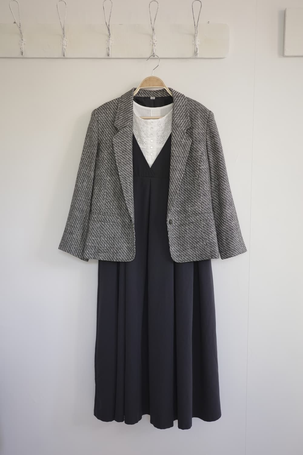일본 빈티지 모던한 헤링본 자켓 상품이미지2